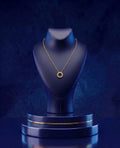 CustomGolds INC signature open circle necklace, minimalist eternity pendant available in 14k and 18k solid gold, customized gold accessory with luxury custom design