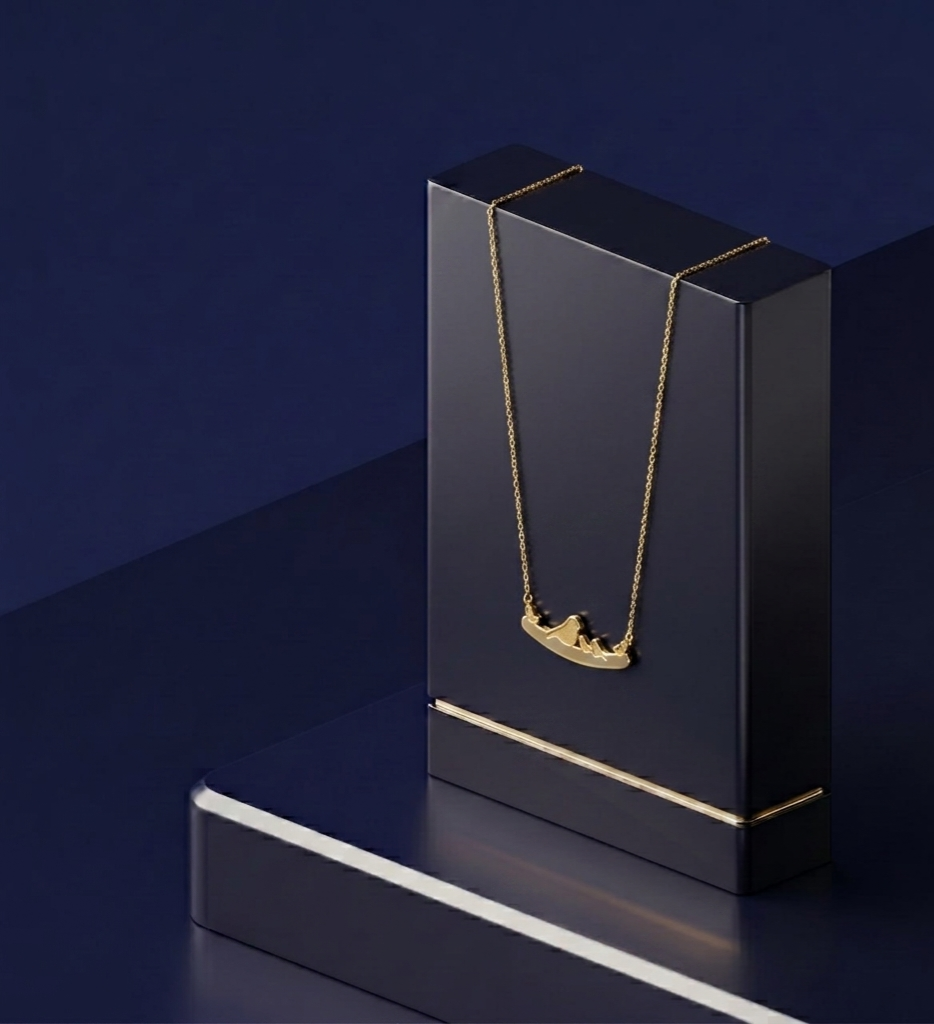 Minimalist Gold Bird Family Necklace